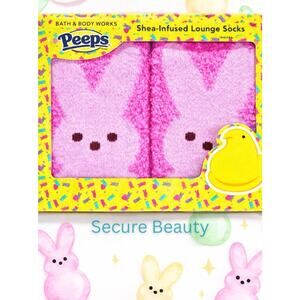 Bath & Body Works Peeps Shea Infused Socks NEW LIMITED Sold Out
